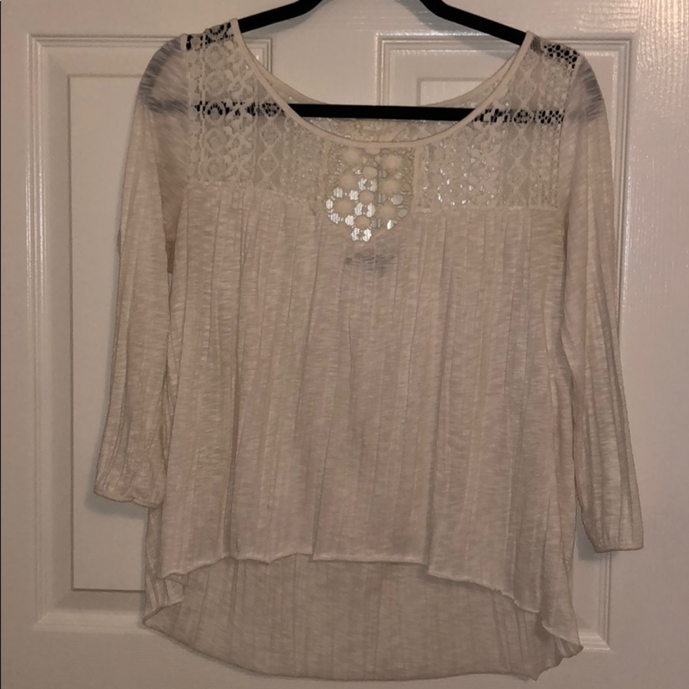 American eagle quarter sleeve top